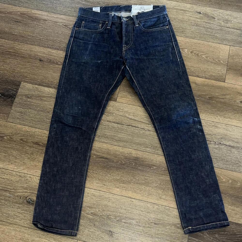 Rogue Territory Men's Signature Six Pockets Skinny Jeans Dark Wash Blue Size 28